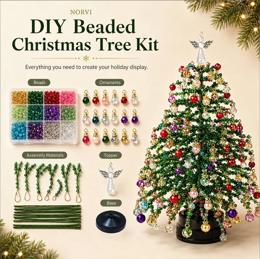 DIY Beaded Tree Kit with Lights