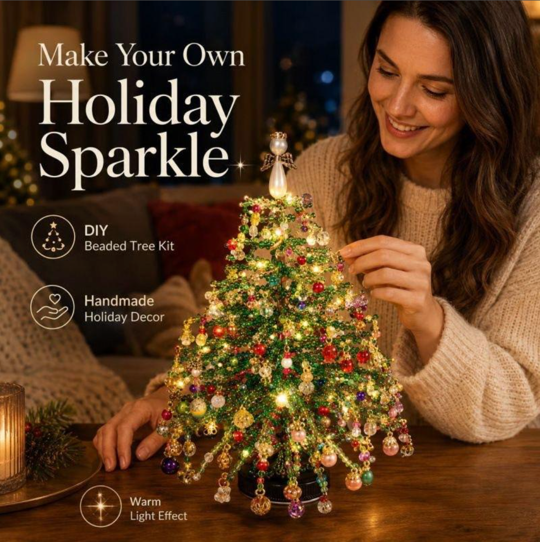DIY Beaded Tree Kit with Lights